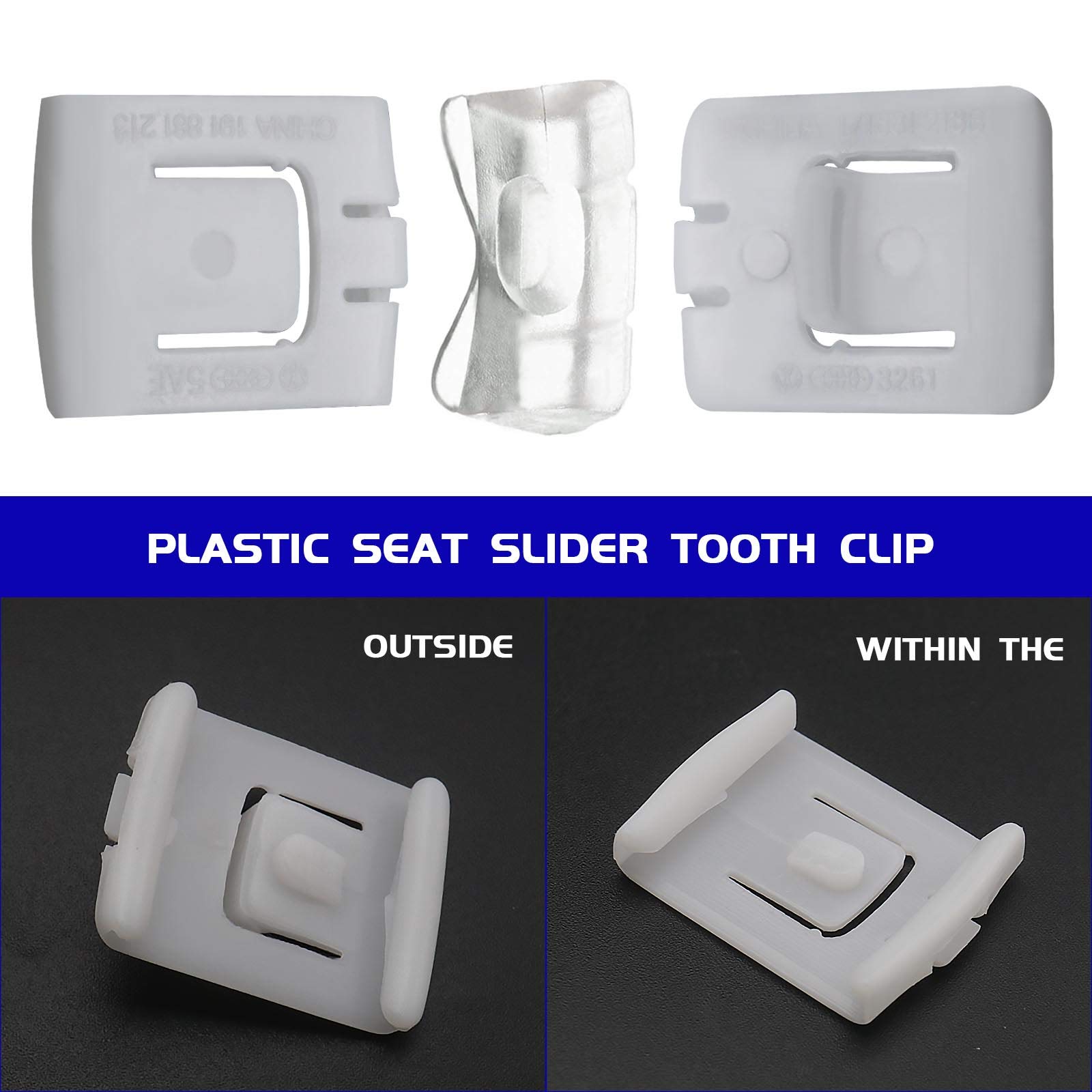 100 Pezzi Kit Clip Di Fissaggio Per Pannelli Auto Dado Con - Foto 3