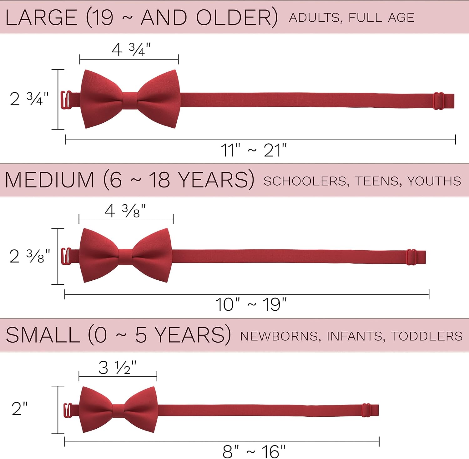 Bow Tie House Mens Bowties Pre-tied Shape Clip on Bowtie Solid Men Formal Wear for kids, baby boys, toddler any age bow ties image 4