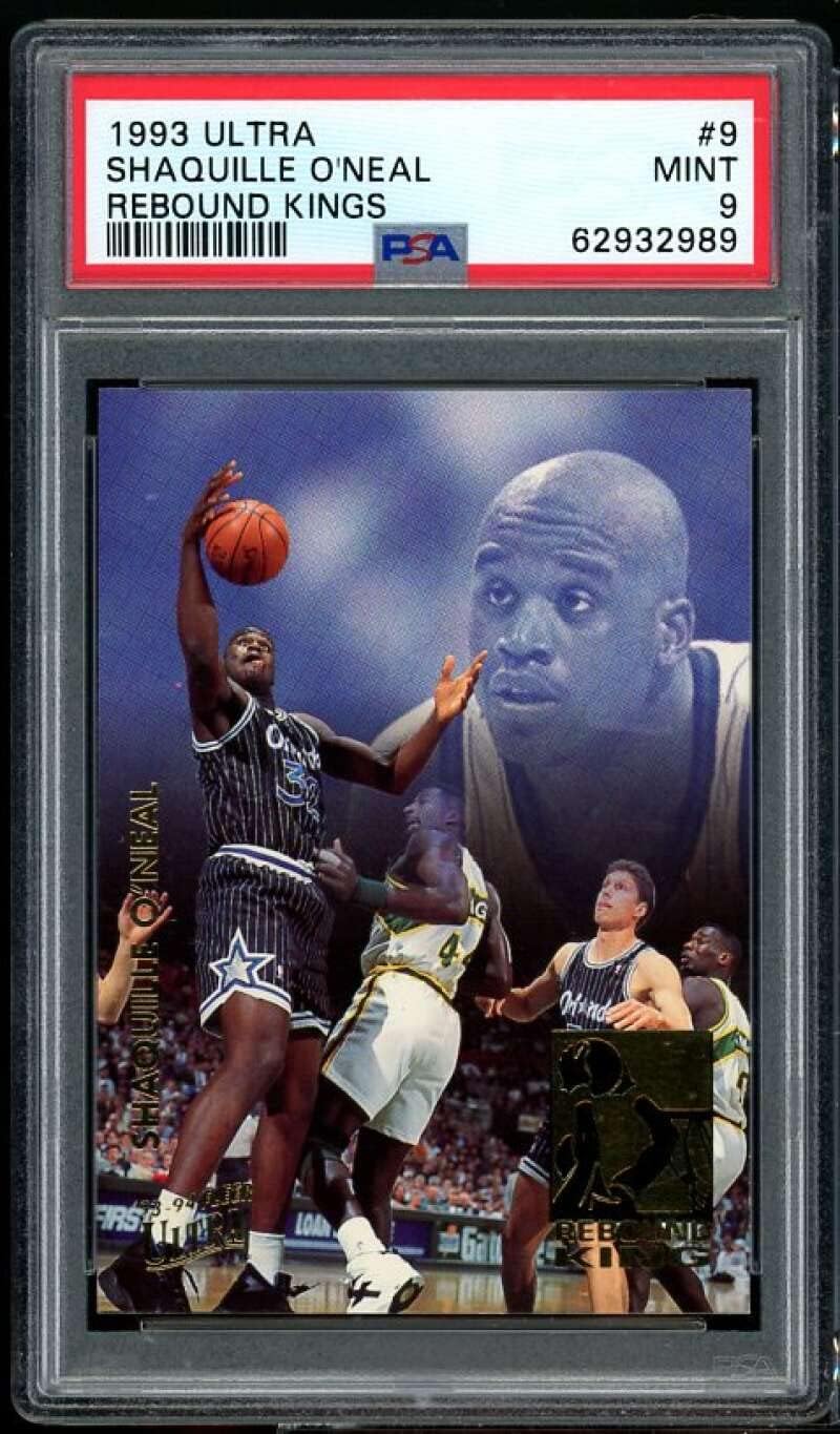 Shaquille O'neal Card 199394 Ultra Rebound Kings 9 PSA 9