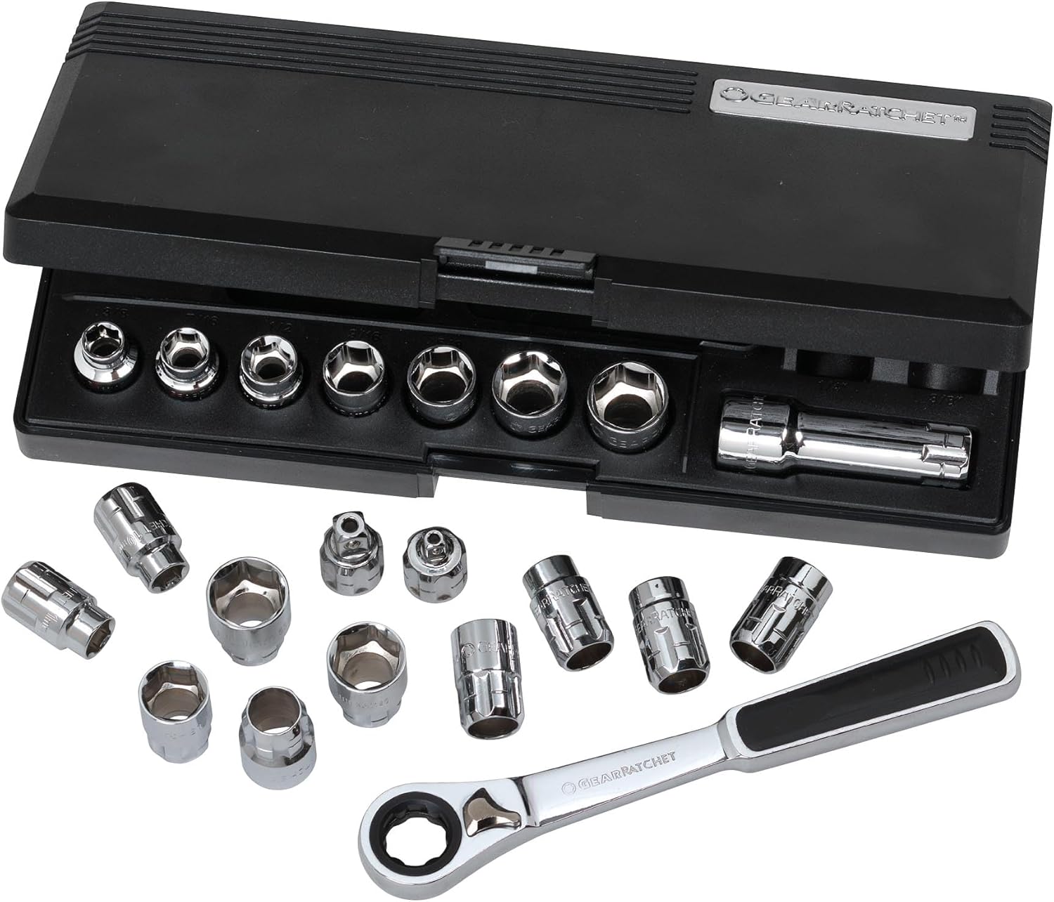 GEARWRENCH 21 Pc. 3/8" Drive 6 Pt. Pass-Thru™ Tool Set, SAE/Metric - 8921