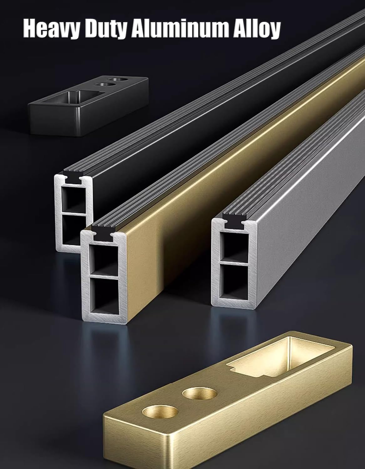 Closet Rod 3mm Extra Thick Clothes Bar, 90 100 110 120 130 140 150cm Square Closet Rack, Removable Clothing Storage Hanger, Wardrobes Pole with Brackets ( Color : Dark Gray , Size : 80cm(31 1/2") Leng