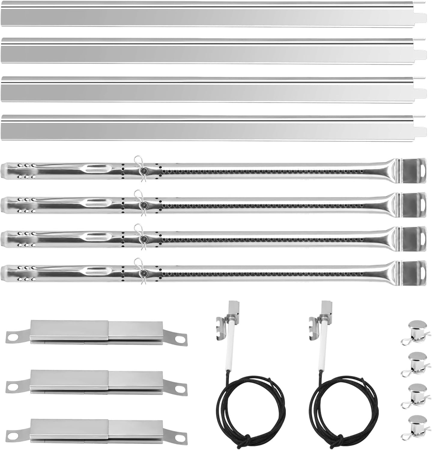 Grill Replacement Parts for Charbroil Performance 5 Burner 463448021 463450022 463455021 4 Burner 463365021 463350521 463354021 G327-2100-W1 Burner,G325-0002-W1 Heat Plates Grill Parts for Char-Broil
