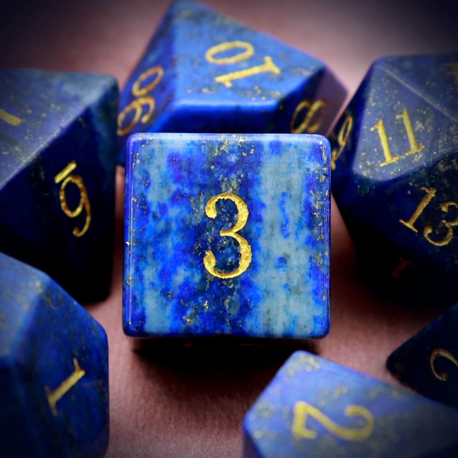 Amazon.co.jp: Haxtec 宝石 DND ダイス ラピスラズリ ダイスセット