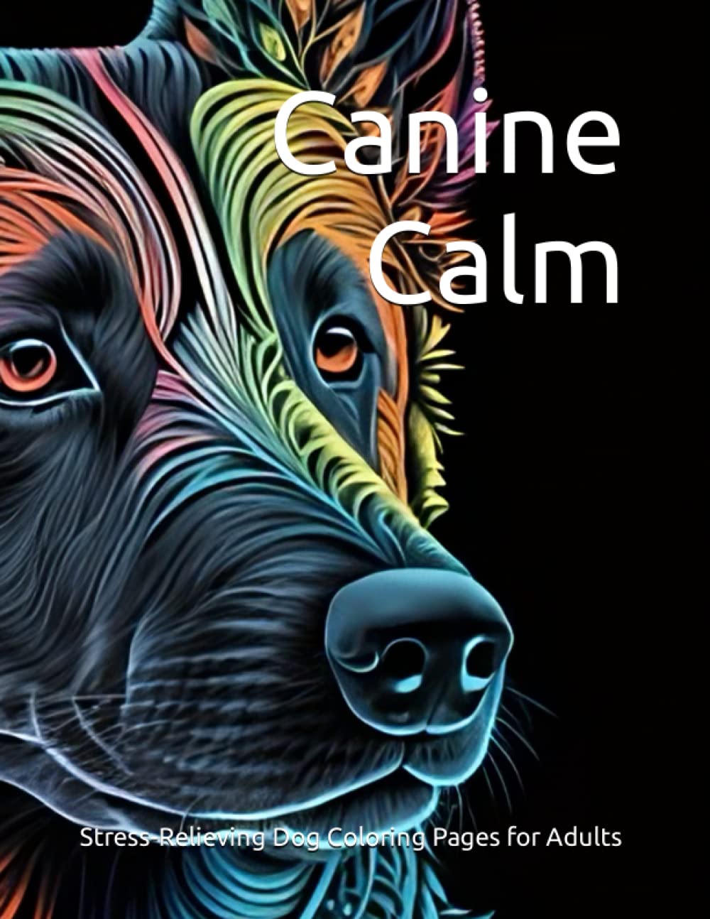 Canine Calm coloriage chien pour adulte pour apaiser l'anxiété
