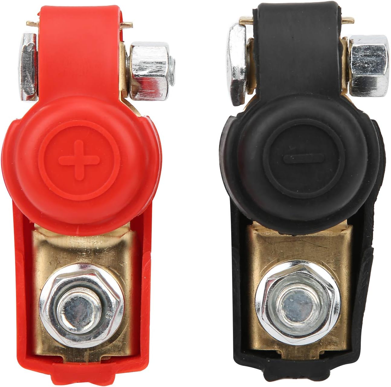 Amazon.co.jp カーバッテリーターミナルコネクター バッテリーターミナルジョイント ターミナルクランプコネクタ ポジティブ