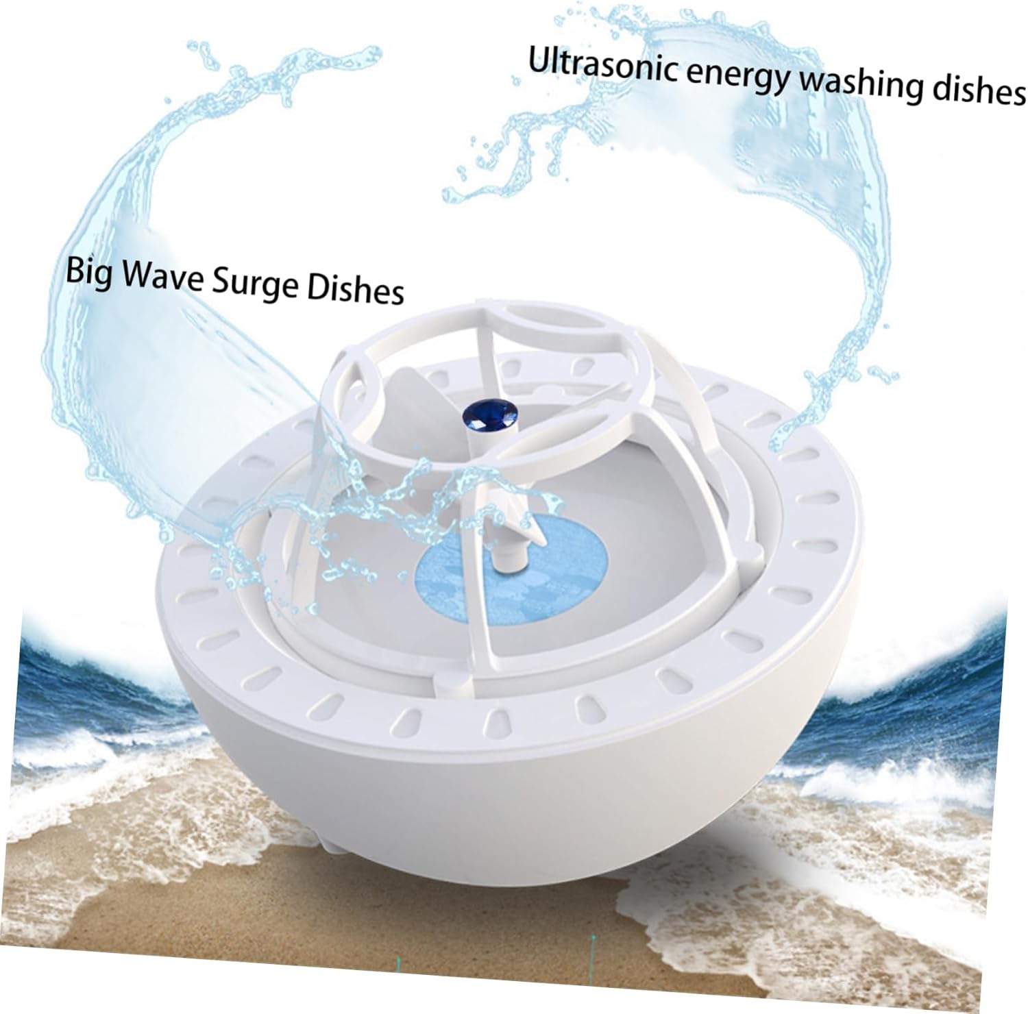 Gadpiparty Multifunctional Portable Dishwasher USB Rechargeable Small Washing Machine for Travel Compact Turbine Design for Home and Outdoor Use