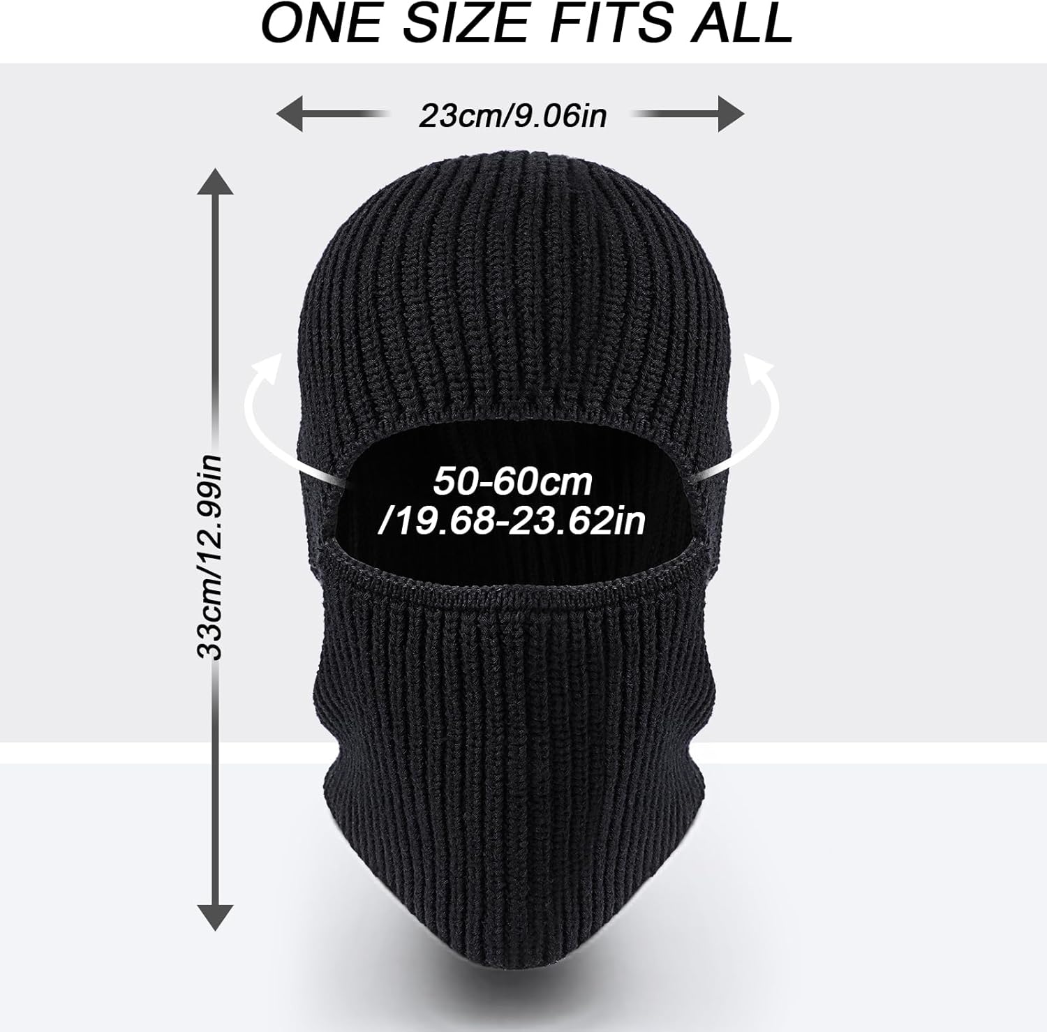 TAGVO Balaclava Ski Ful Face Mask, Thermal Knitted Motorcycle Beanie Hood Hat Neck Warmer Balaclava for Man Women - Image 5
