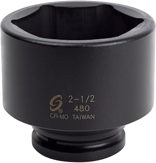 SUNEX TOOLS 480 3/4" Drive Standard 6 Point Impact Socket 2-1/2"