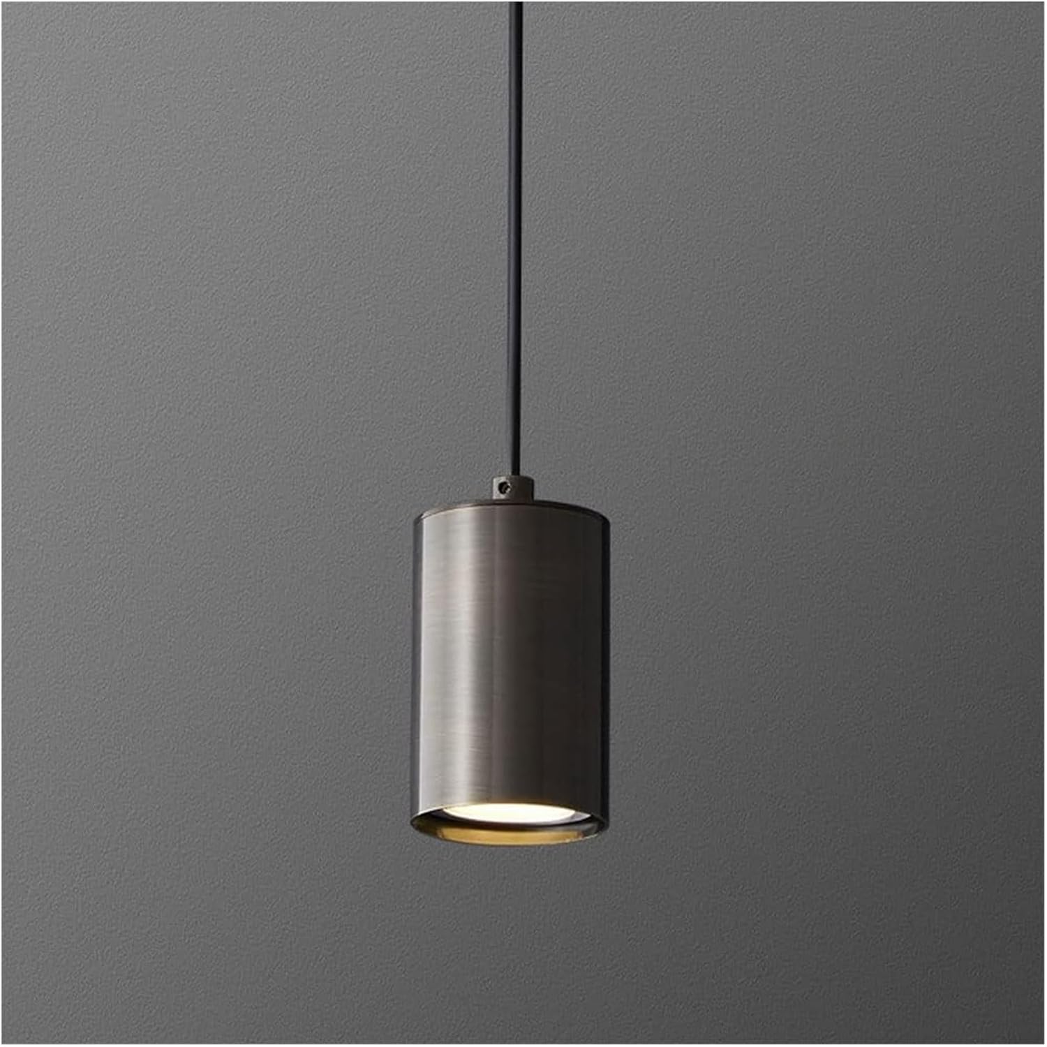 Ceiling Lamp 200Cm All Copper Simplicity Light Background Wall Small Chandelier Gu10 Hanging Lamp for Personality Window Bedroom Winery Bar Restaurant Perfect Decor/Black Polished,Black Polished Gold