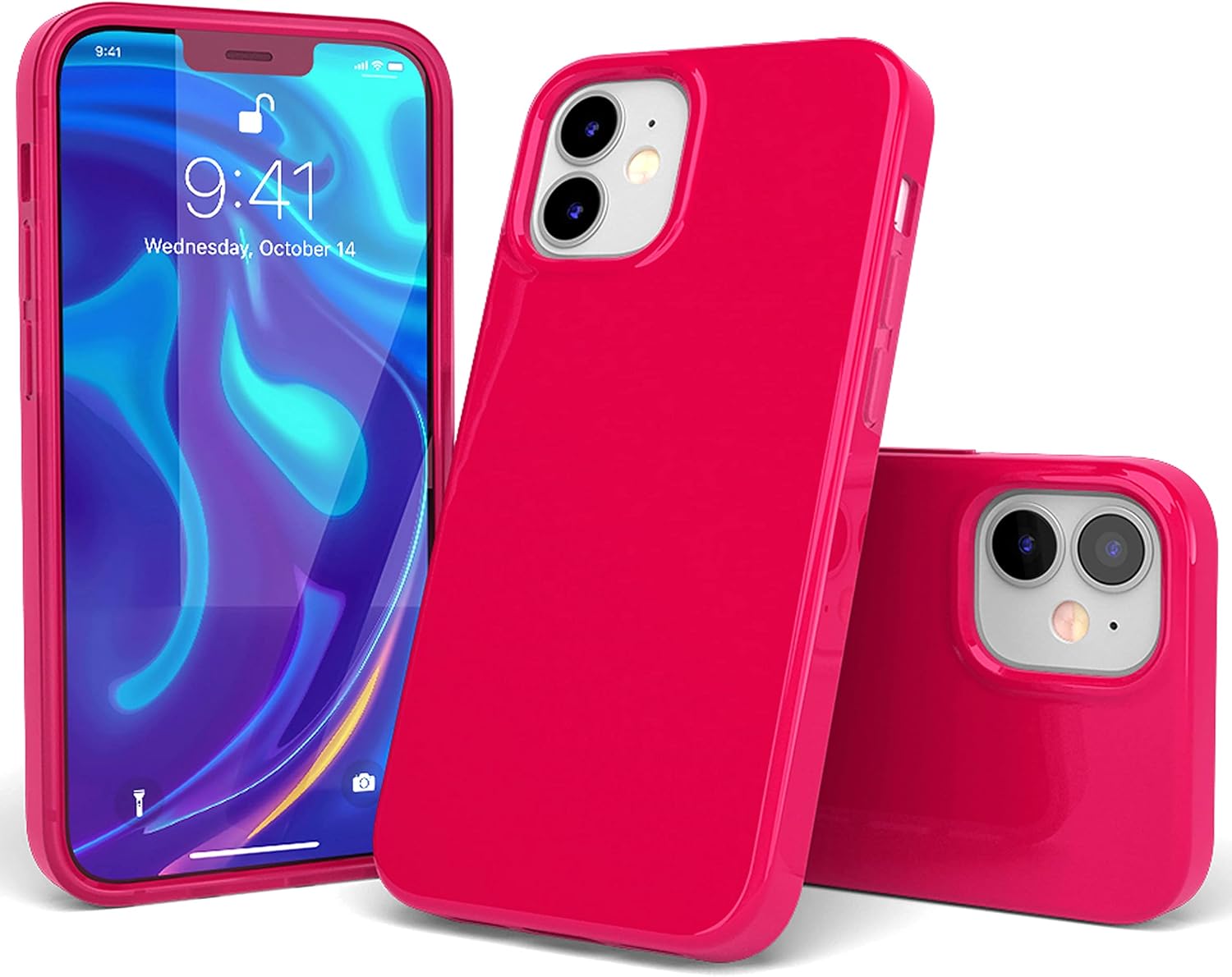 Casely iPhone 11 Case | Think Pink | Solid Neon Pink Case