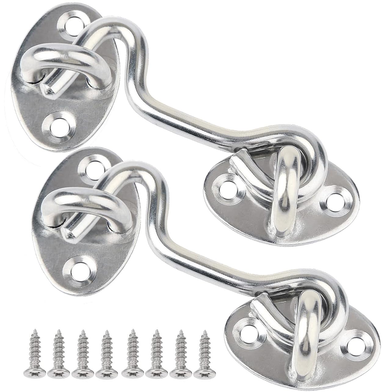 Hook and Eye Latch Stainless Steel Cabin Hooks Gate Hook Door Hooks Lock — image 1