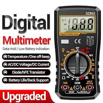 Voltmeter Multimeter | High Precision 1999 Count Automotive Detector,Volt Meters and Multimeters - for Home Household Electrical Electrician Industrial Commercial Residential Marine RV