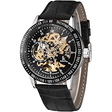 Alienwork IK Automatic Watch Men Women Skeleton Glass Base