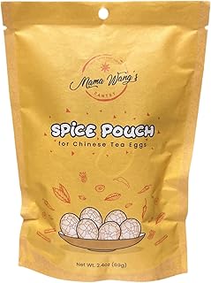 Chinese Tea Eggs Seasoning, Hand Mixed and Packaged, Includes Loose Leaf Tea and Seasoning Mix. Whole Herbs & Spices. One Packet Makes 2 Dozen Eggs, Delightful!