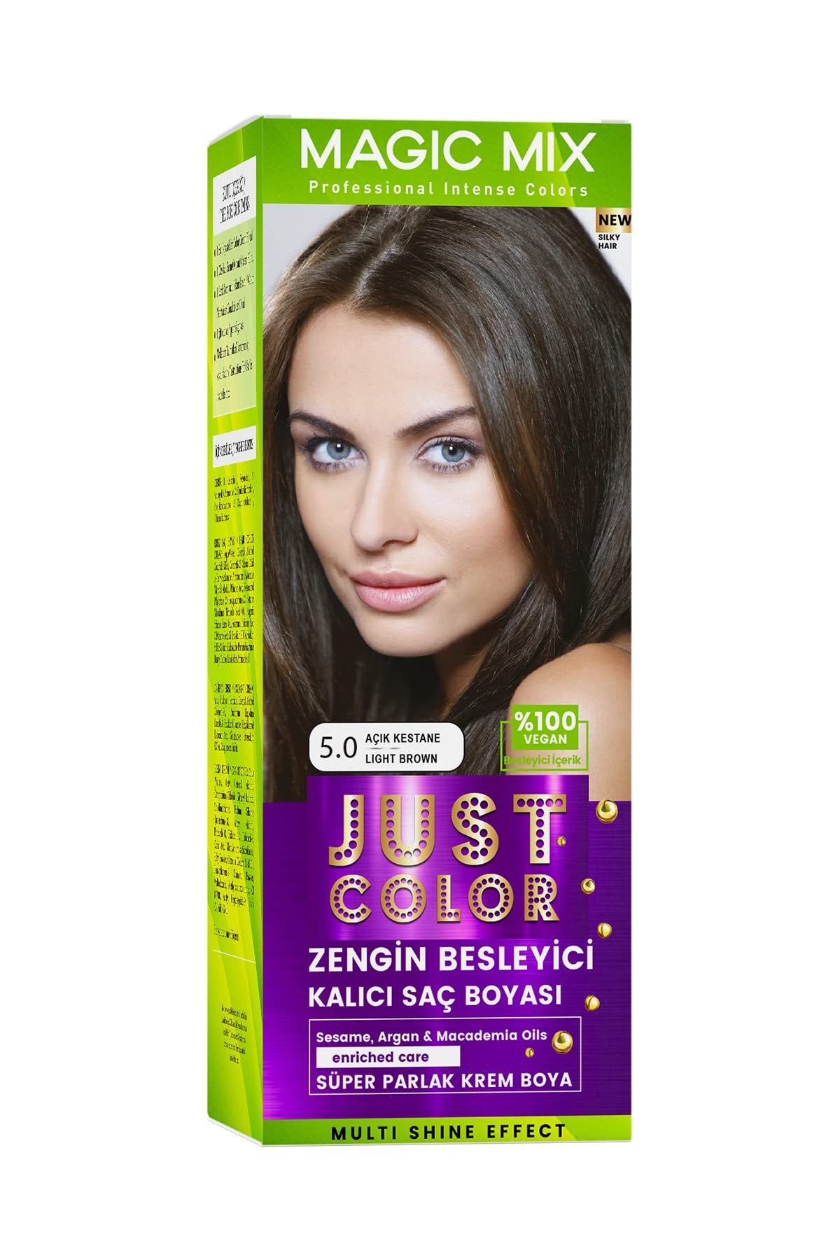 Procsin Magic Mix Color Kıt Parlak Ve Canlı 5.0 Açık Kestane Kalıcı Saç Boyası Açik Kestane Unisex