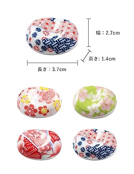 Amazon | happykau 箸置き そらまめ 8個セット 桜 箸枕 はしおき