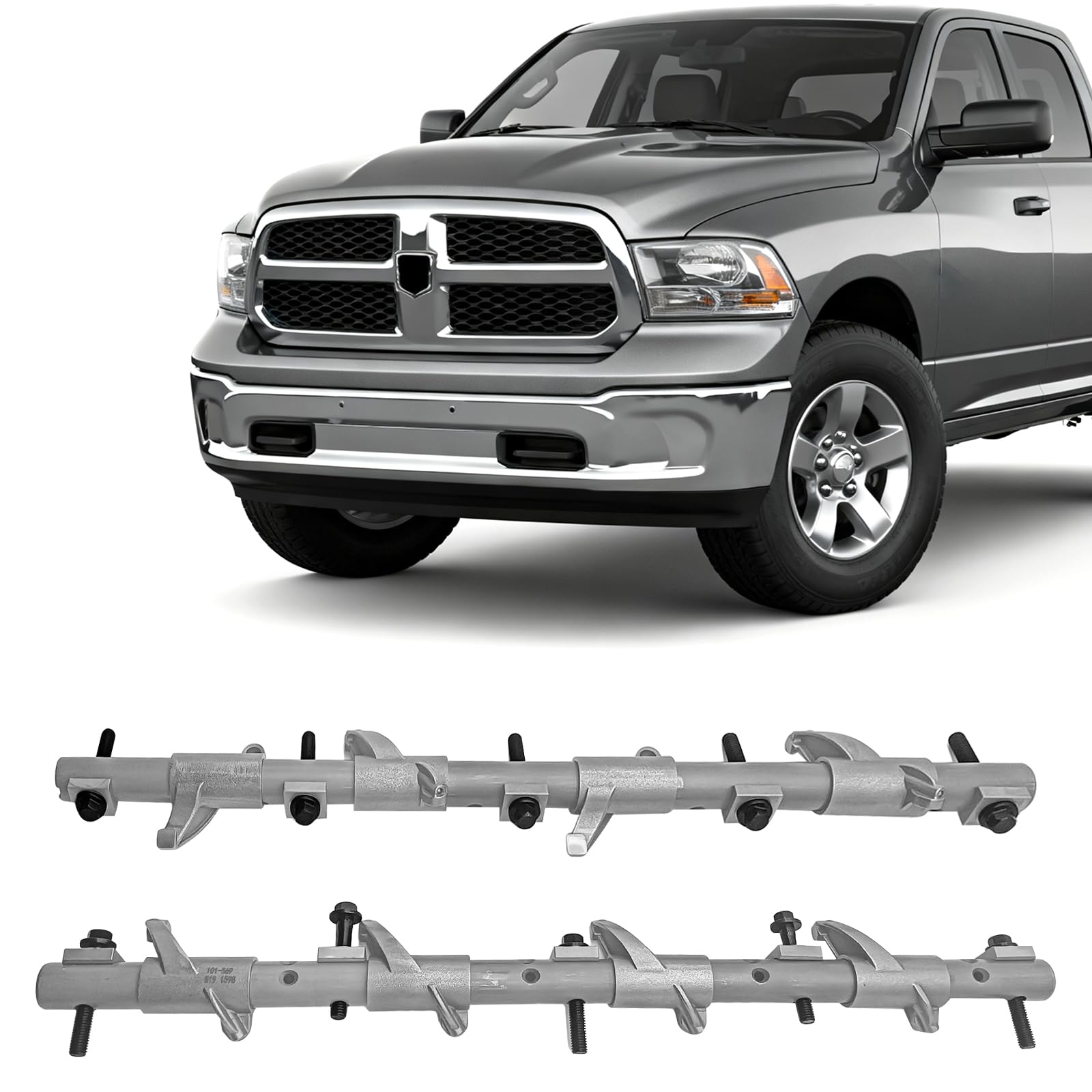 PartsFlow 2PCS Intake&Exhaust Rocker Arm Shaft Assembly 5.7L for Dodge Ram 1500 2500 3500 Challenger/Charger/Durango 2003-2018 for Chrysler 300 for