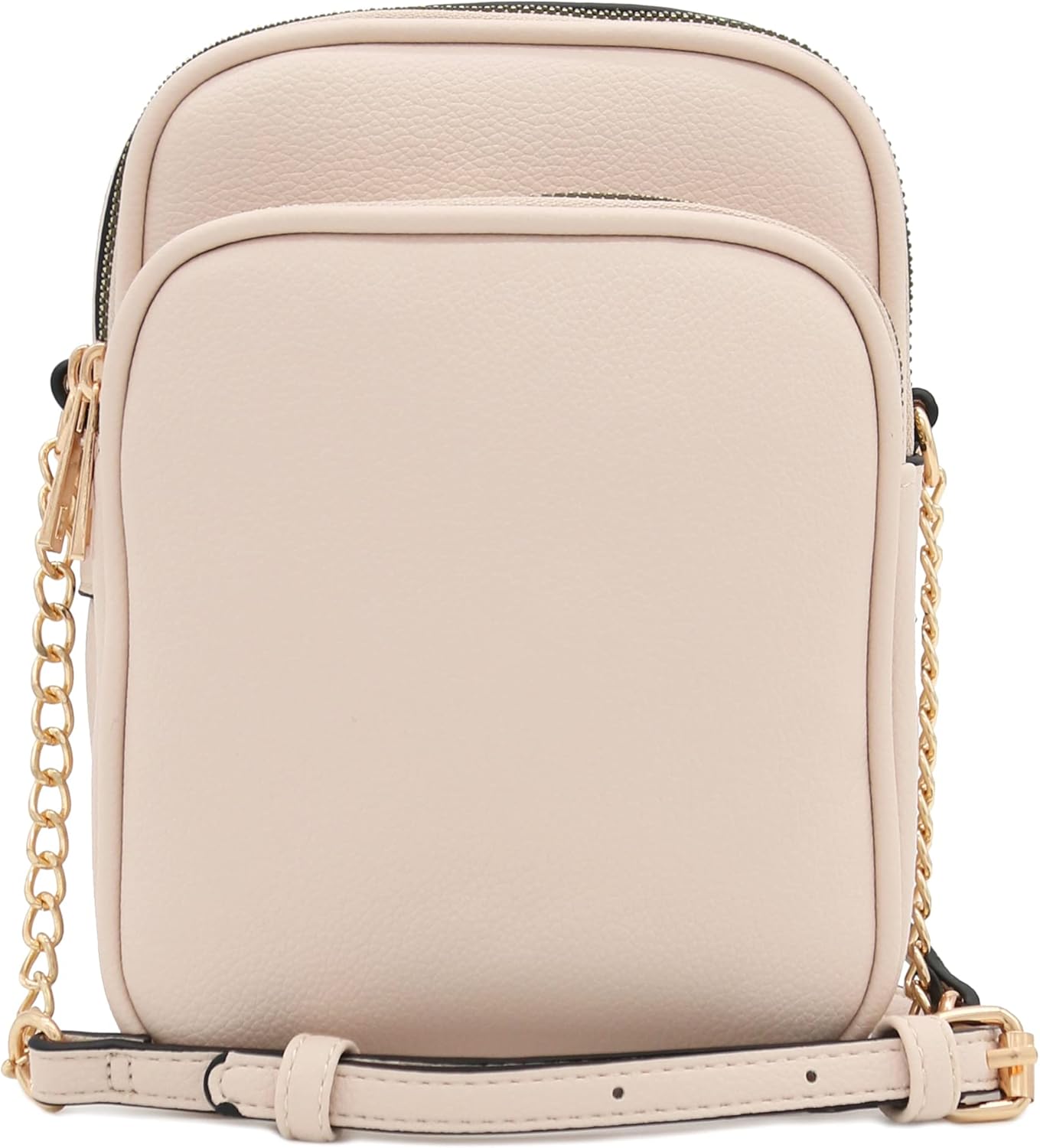 FashionPuzzle Multi Pocket PU Leather Casual Medium Crossbody Bag with Adjustable Strap - Image 3