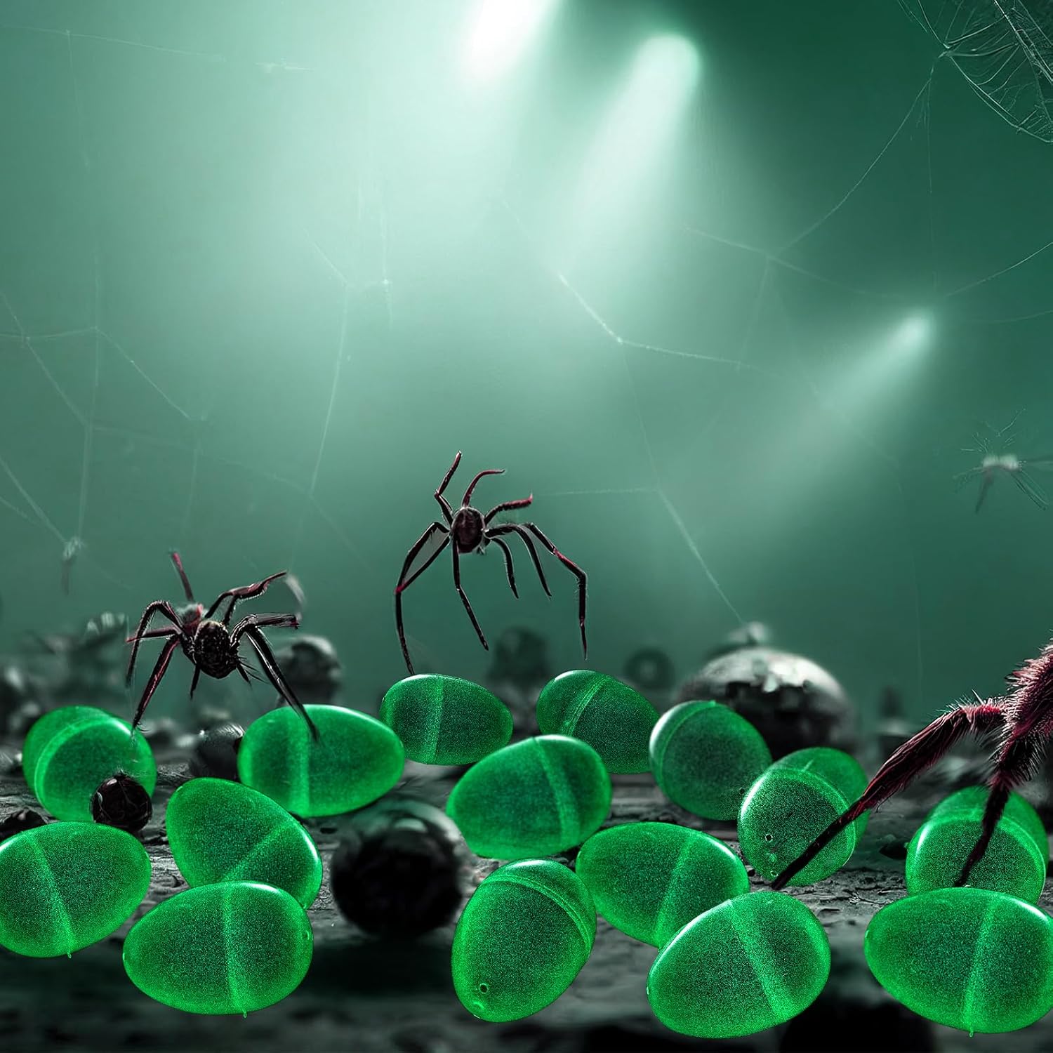 Jenaai 200 Pcs 3.15 Inch Glow in the Dark Easter Eggs Bulk Empty Plastic Fillable Eggs with Hinge for Boys Girls Easter Basket Stuffers Hunt Party Favors