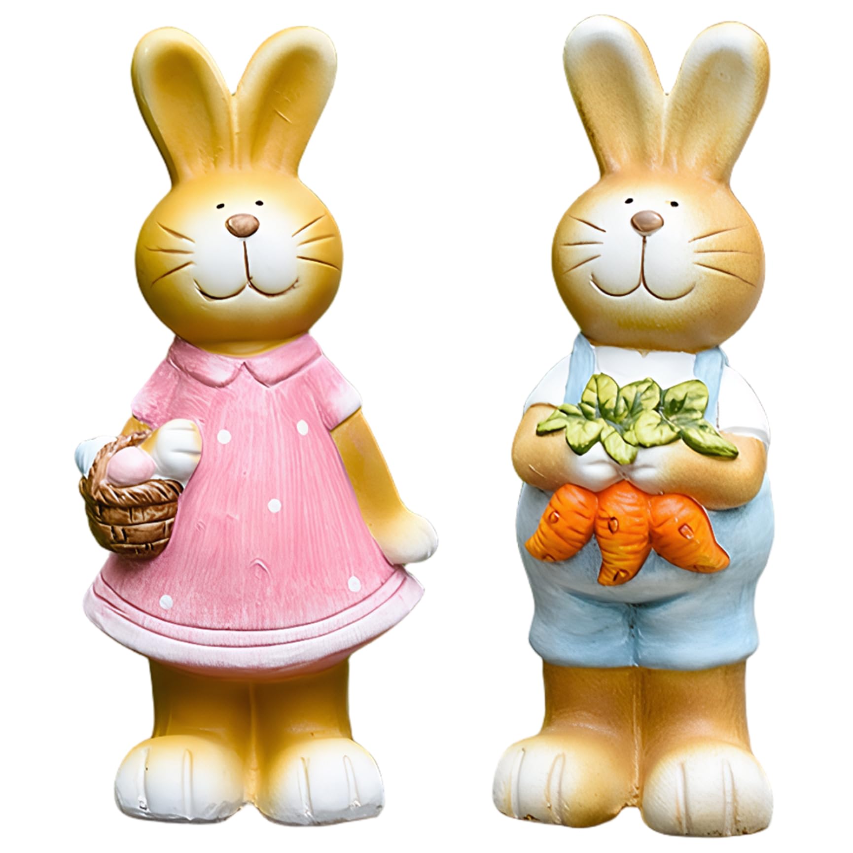 Lapin de Pâques résine résistant intempéries pour décoration jardin durable