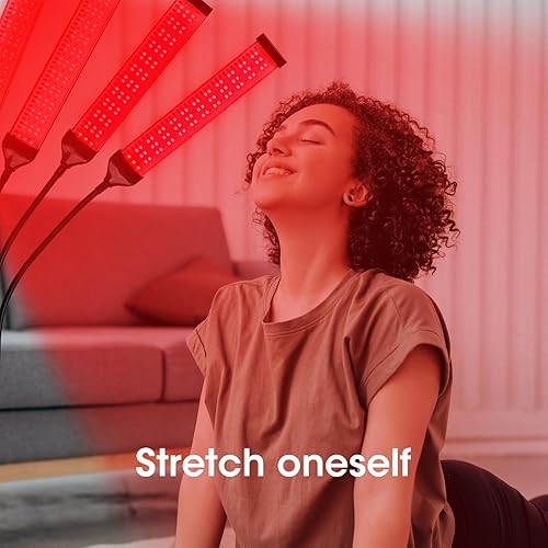 Miniatura 3 de DMMBMFC Rojo - Luz - Terapia - Panel - con soporte 35"-67" Panel de luz infrarroja ajustable en altura Rojo 660nm e infrarrojo cercano 850nm con