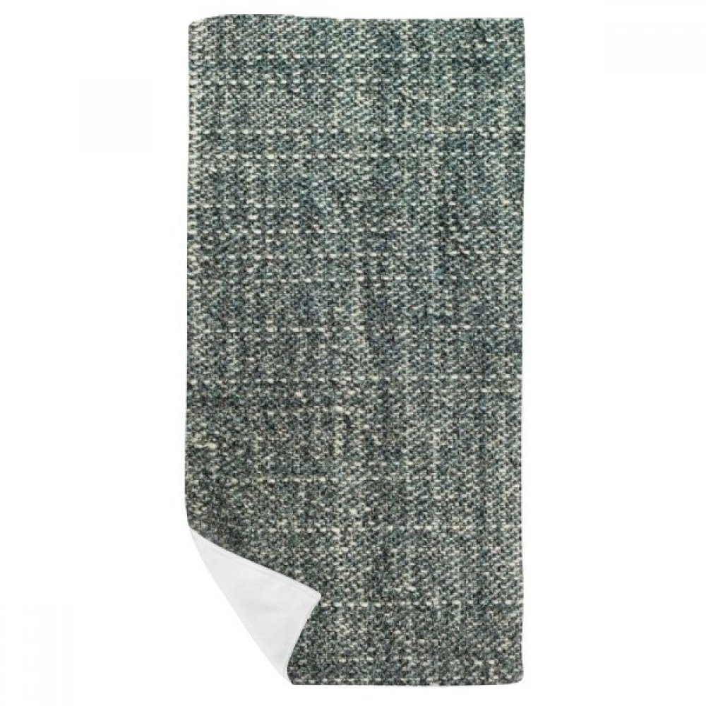 Gant de toilette et serviette denim doux 35x70cm à haute absorption quotidienne