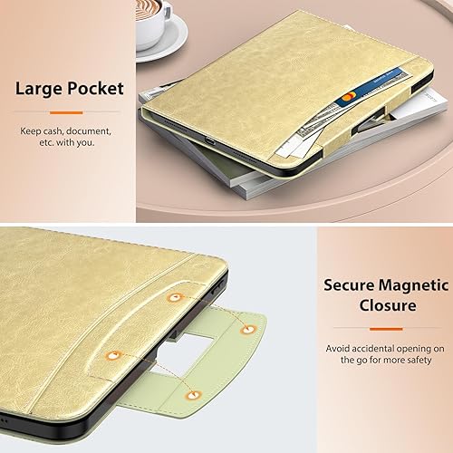 Miniatura 6 de MoKo Funda para iPad de 10.9 pulgadas 2022 con soporte para lápices, funda para iPad de 10 generación con correa trasera de TPU suave para iPad de