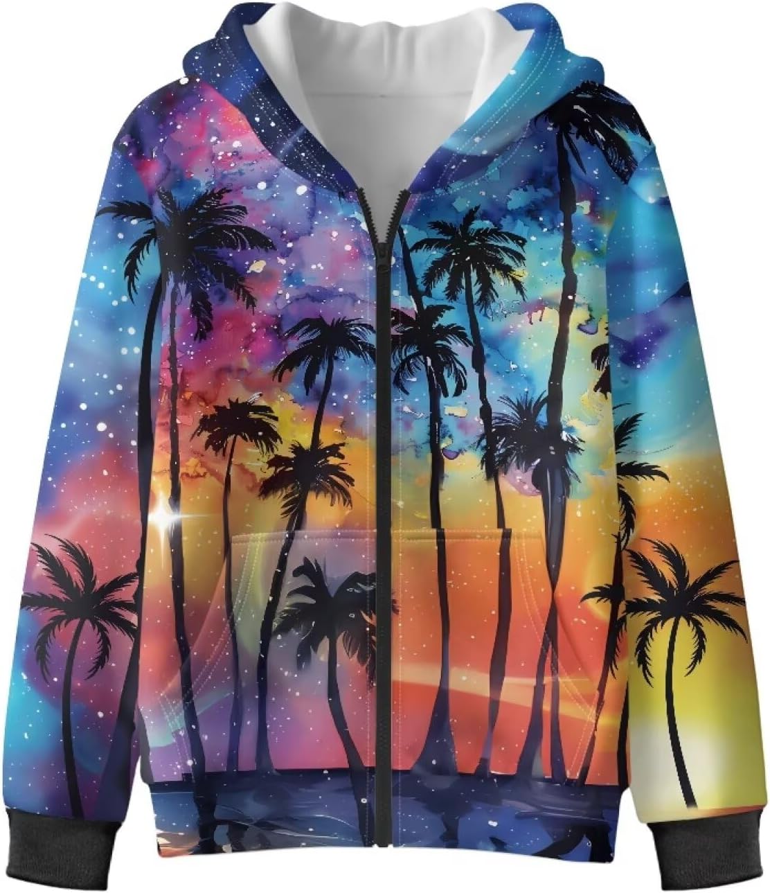 Girls Zip Up Hoodies with Pockets Fleece Sweatshirt Hooded Clothes for Playtime
