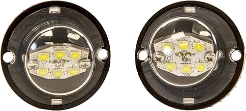 Buyers Products 8891215 Kit de luces estroboscópicas LED escondidas para camiones, 2 luces estroboscópicas ocultas transparentes, kit de