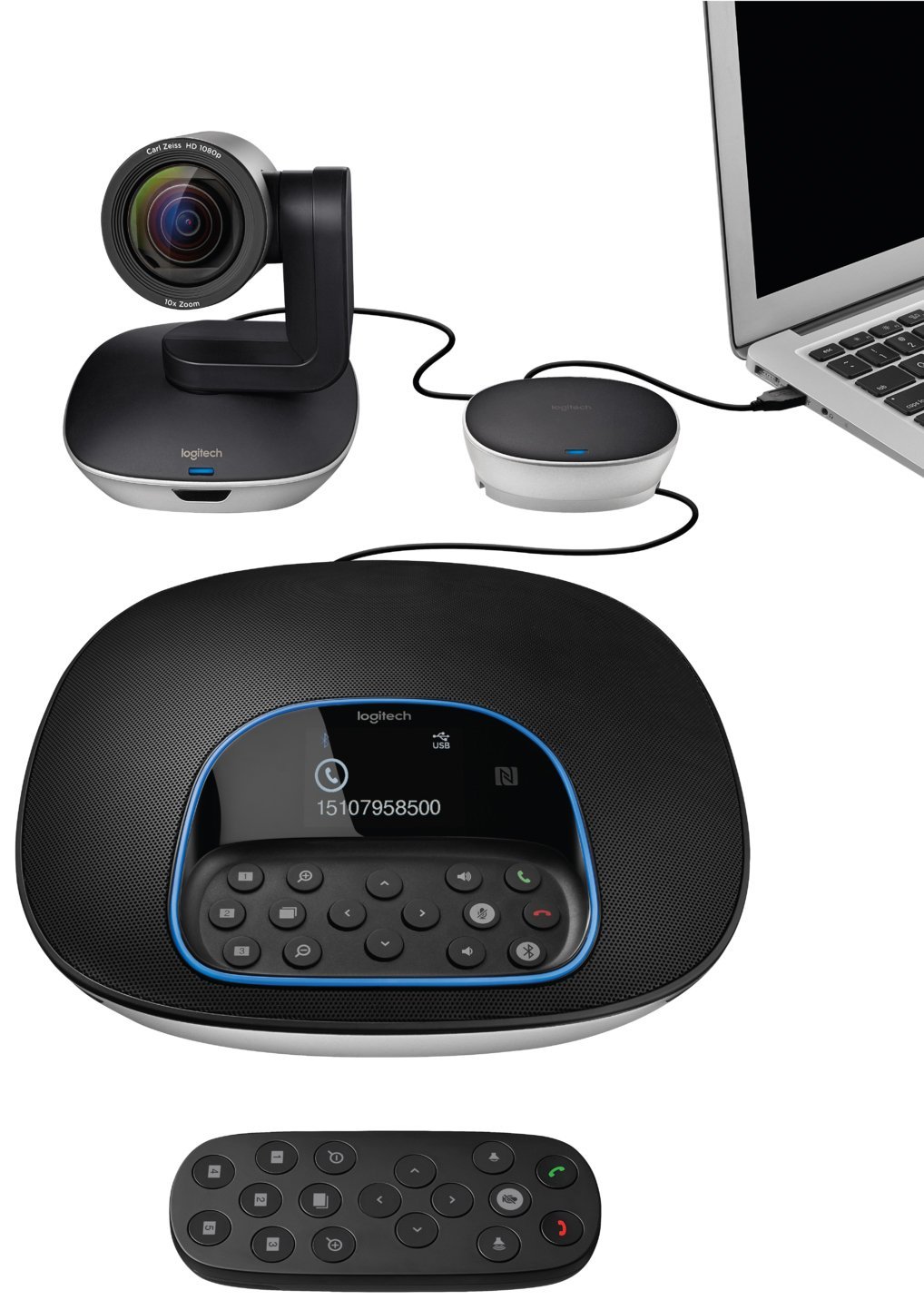 Logitech Group HD Video and Audio Conferencing System for Big Meeting Rooms (Renewed)