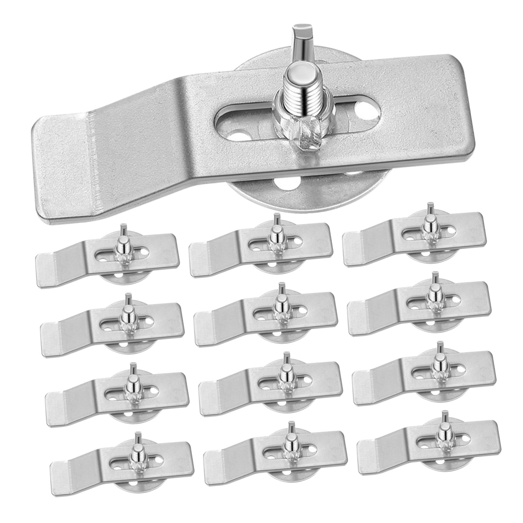 Kit clips évier sous plan SHINEOFI de 20 pièces en acier inoxydable pour cuisine