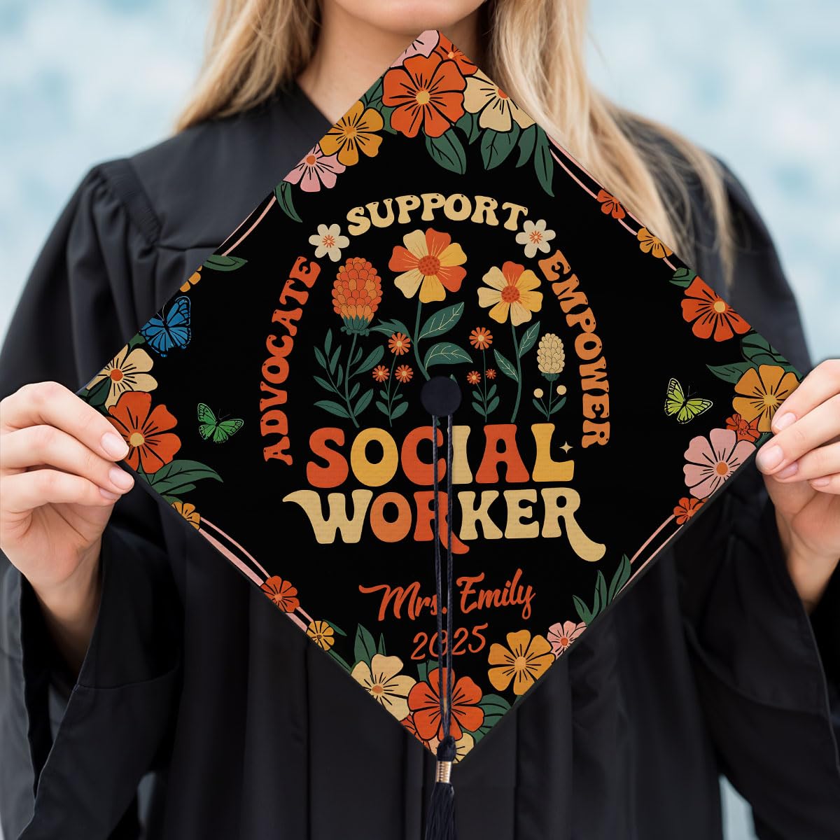 MonkeyVan Personalized Graduation Stole for Mexico Senior, Mexican Flag Graduation Sash Class of 2025 Graduation Day Gifts S401