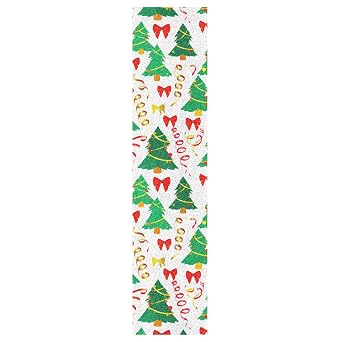 Christmas Tree Skateboard Grip Tape, Bubble Free Waterproof Sandpaper, Longboard Non Slip Tape, Griptape for Longboards, Scooters 44 x 10