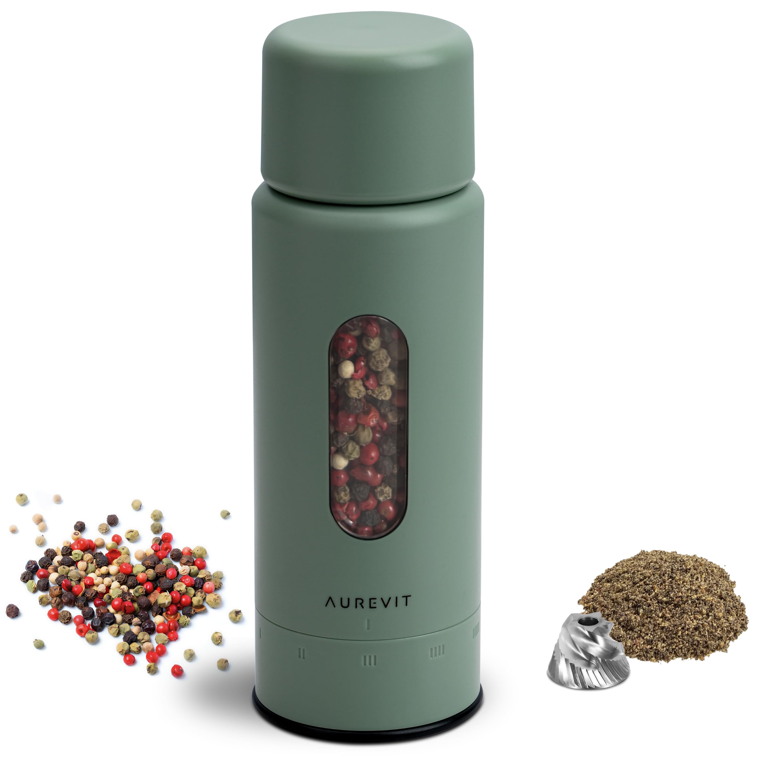 Aurevit Manual Pepper Grinder - Adjustable Coarseness -1 Aurevit Manual Pepper Grinder - Adjustable Coarseness -1