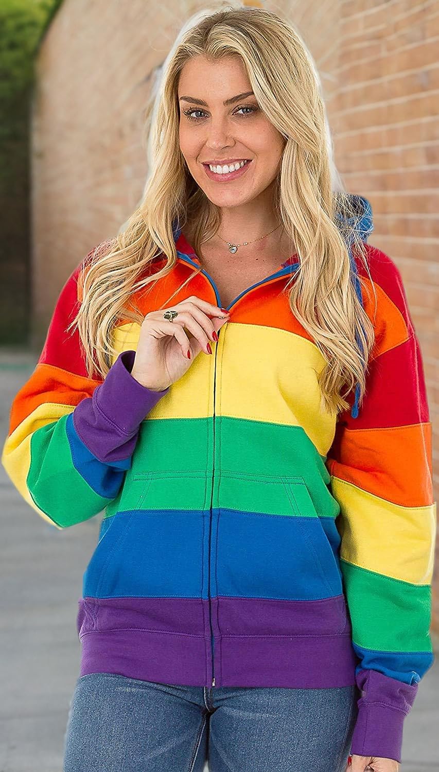 Beach Outfitters Unisex Sweatshirt Hoodie Pride Flag