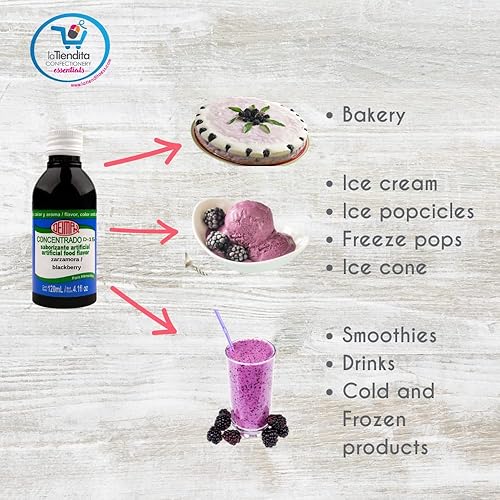 Miniatura 4 de Deiman Concentrado artificial de mora aromatizante D-15 (4 fl oz)