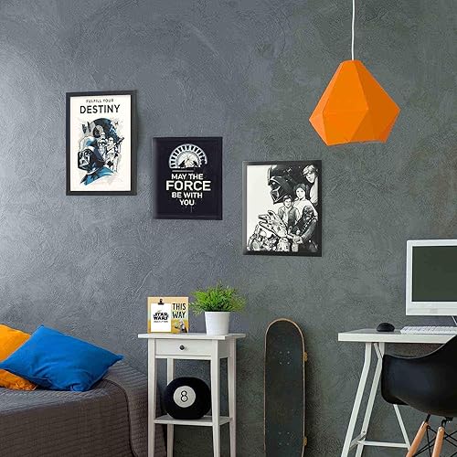 Vista 12 de Open Road Brands Disney Star Wars Yoda - Marco de fotos de madera para fotos de 5 x 7 pulgadas, bonita decoración de Star Wars, gran idea de regalo