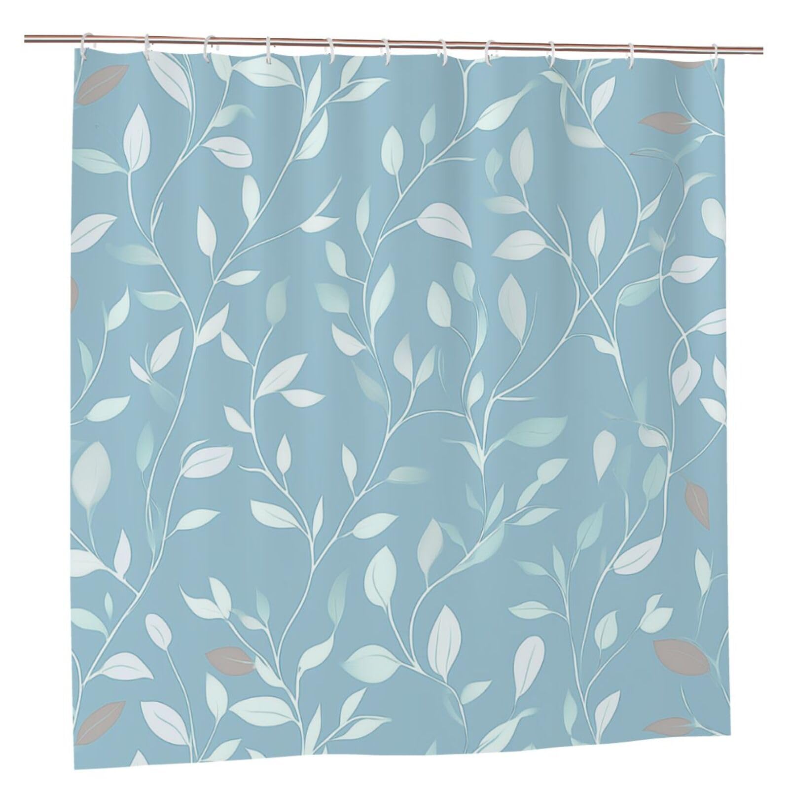 Rideau de douche imperméable et anti-éclaboussures en tissu texturé 183 x 183 cm