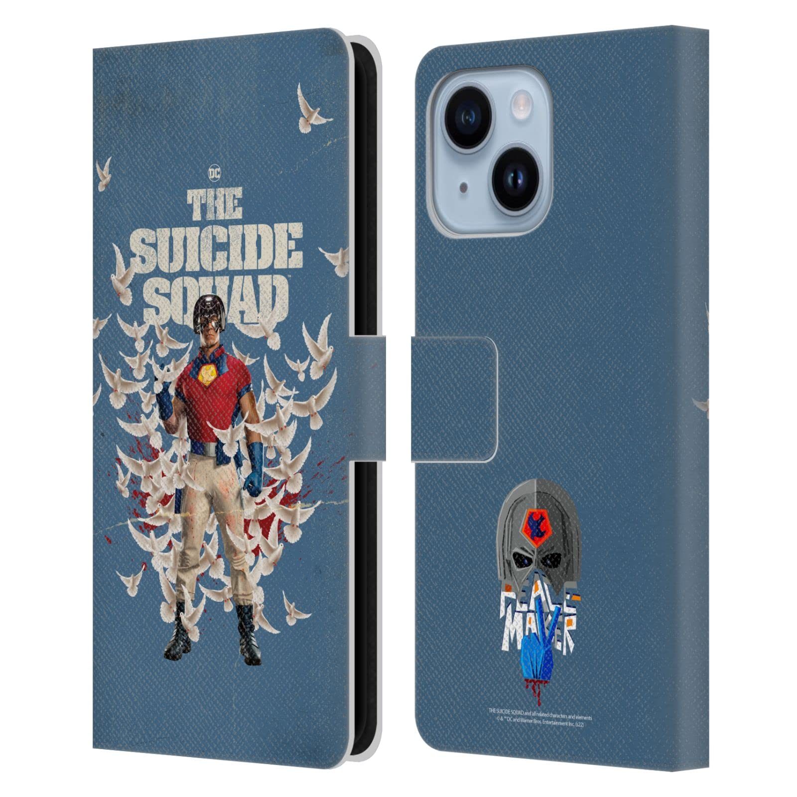 Étui portefeuille iPhone 14 Plus Peacemaker The Suicide Squad en cuir - 7