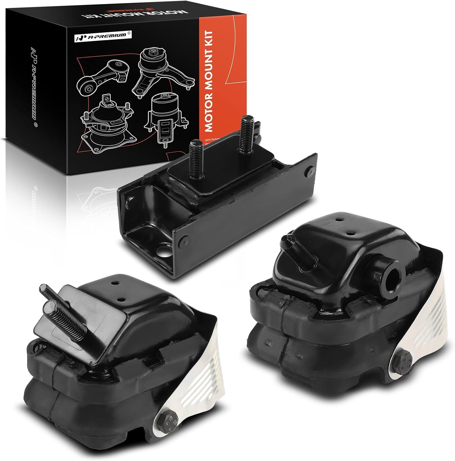 A-Premium 3PCS Engine Motor Mount and Transmission Mount Kit Compatible with Ford Expedition & Lincoln Navigator, 2003/2005-2006, 5.4L, RWD, Automatic Transmission, Replace# 2L1Z6038EB, 4L3Z6038DF