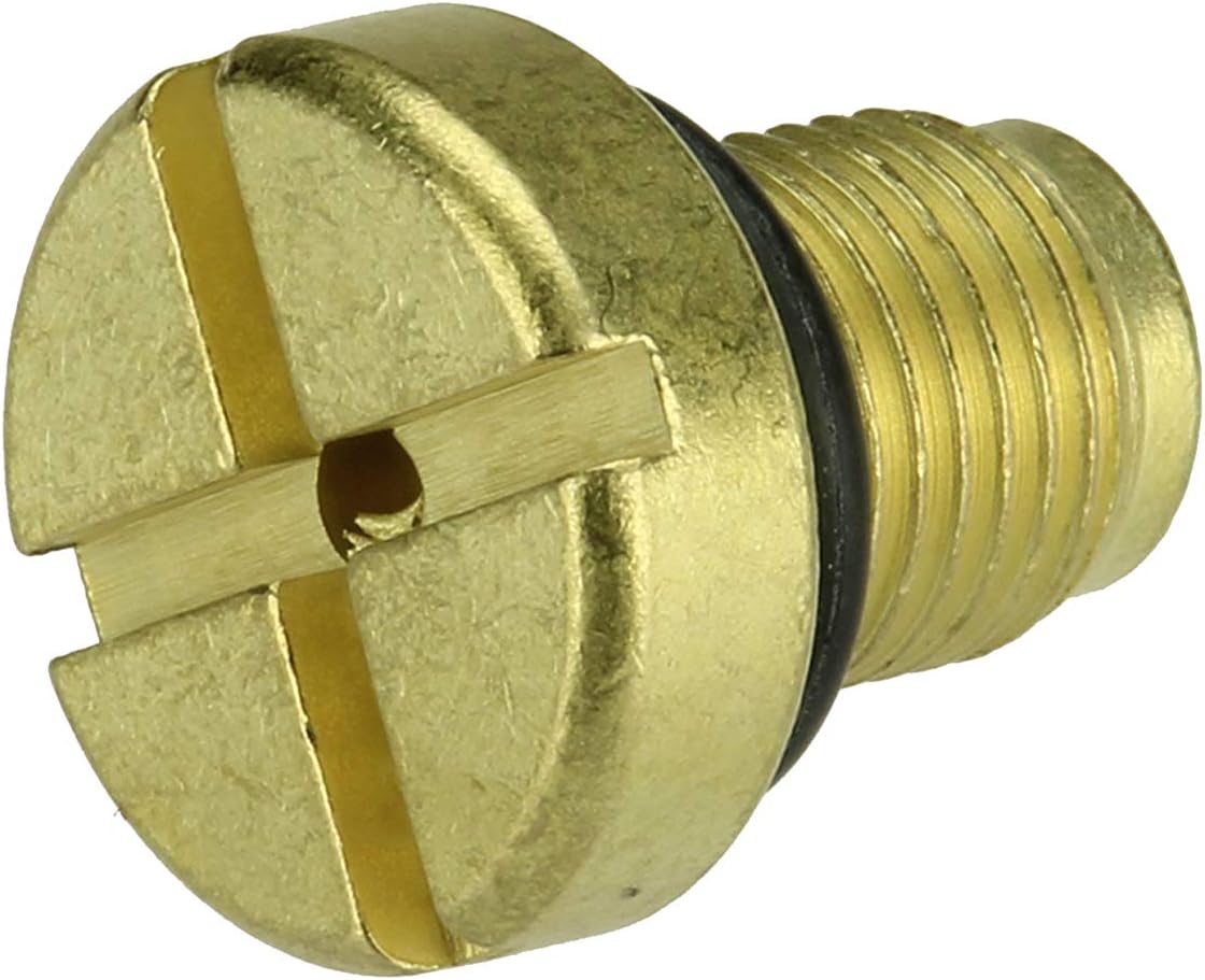 URO Parts 17111712788PRM Coolant Tank Bleeder Screw, Brass vs OEM Plastic