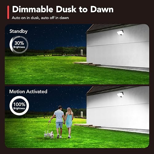 Miniatura 7 de OREiN 3CCT - Luces de inundación para exteriores, 3500 lm, 35 W, sensor de movimiento, luces para exteriores, 6000 K4000 K2700 K, luces LED de