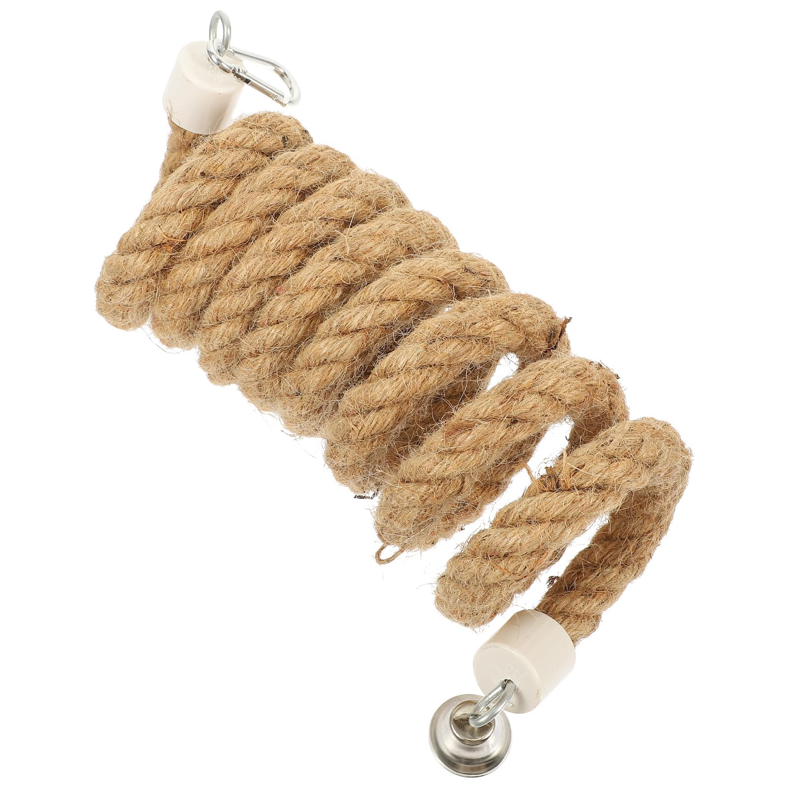 Ipetboom Perchoir en corde de jute pour perroquet, balançoire, escalade, jouets à mâcher, 2 m