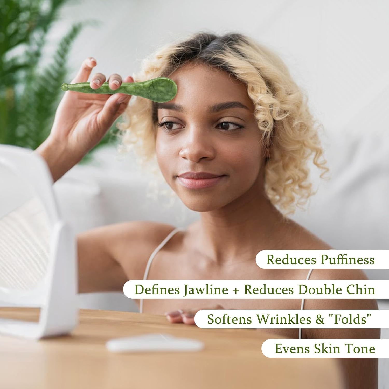 ideayard Acupressure Pen, Jade Gua Sha Scraping Massage Tools, Acupuncture Pen for Point Treatment Therapy Pain Relief