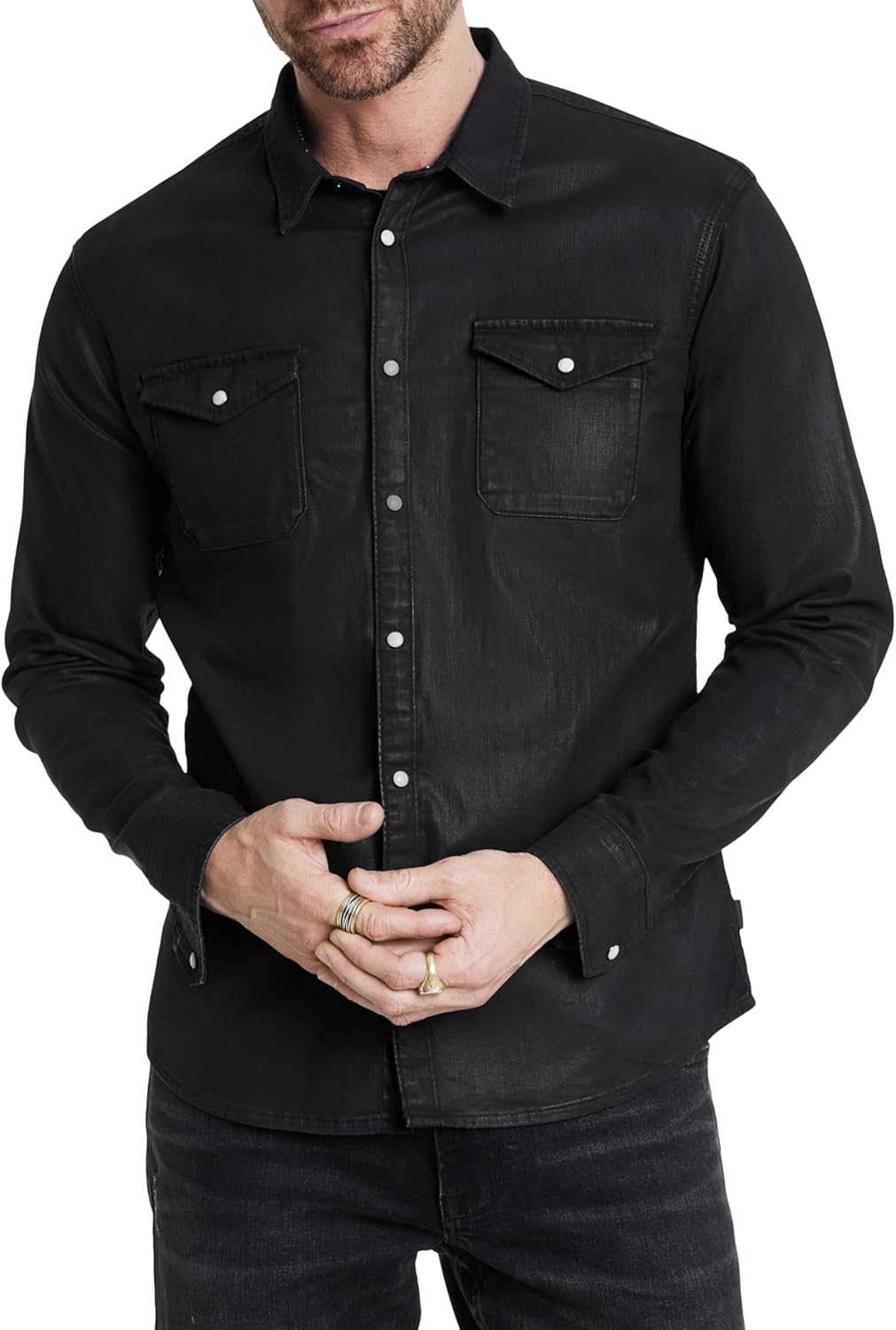 John Varvatos Mens Marshall Shirt - Image 4