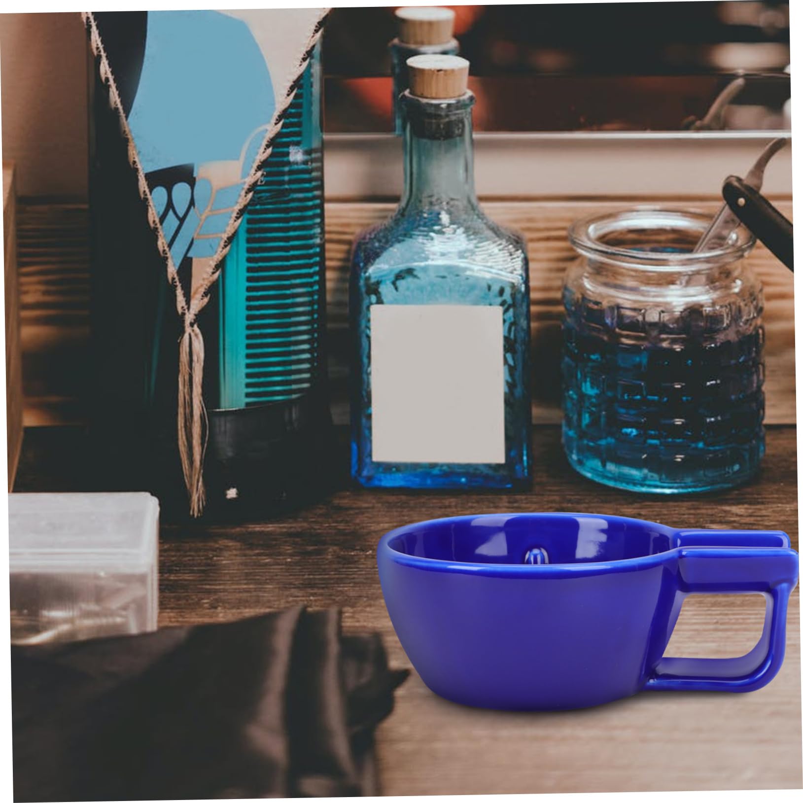 CIMAXIC Shaving Foam Bowl Large Capacity for Men's Shaving Soap Ceramic Material