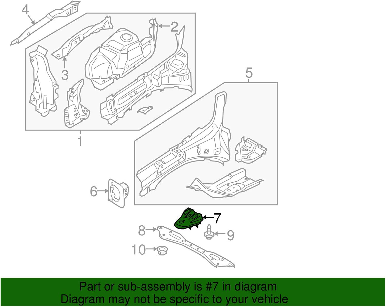 Ford DG9Z5A099C - Brace