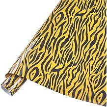 Tintnut Brown Tiger Heat Transfer Vinyl Roll, 12"x5ft Iron on Vinyl | Leopard pattern PU HTV,easy cut & weed,stretch washable,works with iron & heat press for DIY crafts