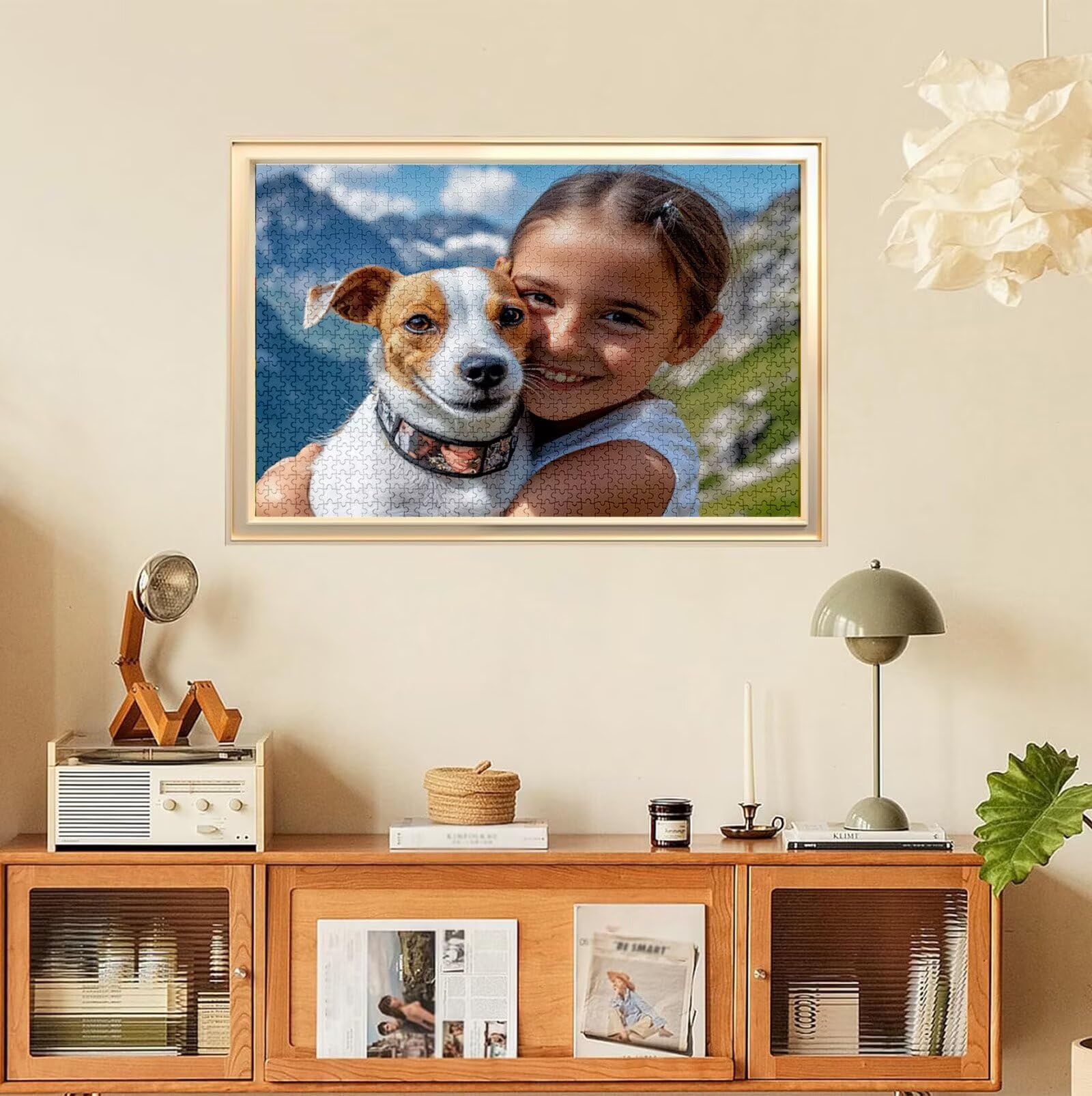 Puzzle Personalizado con Foto, Personalizada Rompecabezas Personalizado Diseña tu Logo Foto o Texto, Personalizado Navidad Halloween San Valentín Parejas Niños Familia Amigos h-2333