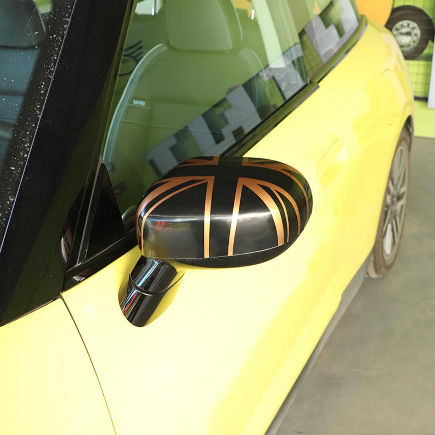 Rearview Side Mirror Cover Trim Case Accessories Decoration for Mini Cooper F65 F66 Countryman U25 2024+ (Union Jack J)